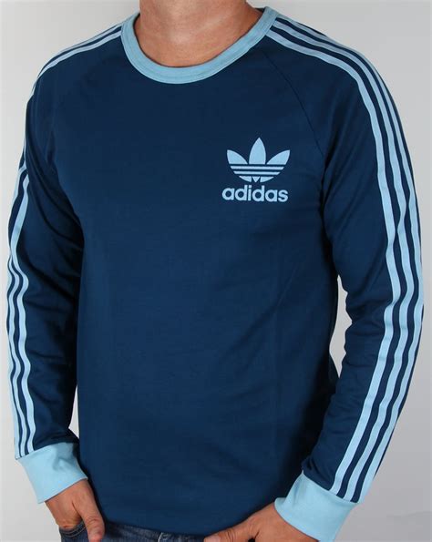 Blue adidas Originals Long Sleeve Shirts 